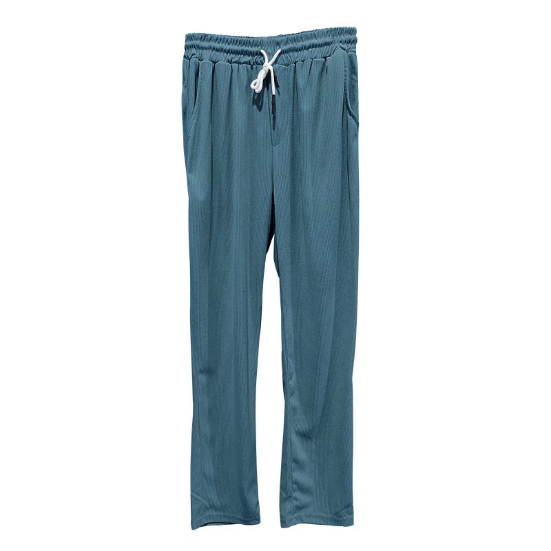 Pantalon long décontracté en velours côtelé pour homme, nouvelle collection printemps et été 2024, coupe ample, coupe droite, surdimensionnée, style américain_voghion.com