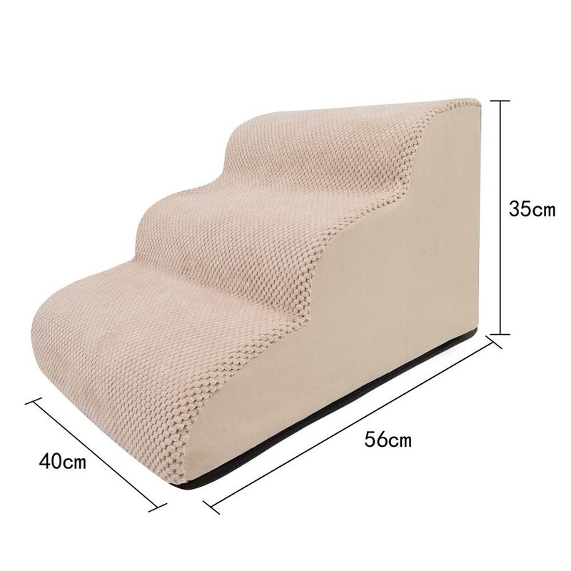 Dog Stair Manufacturer Removable and Washable Pet Ladder Gray Sponge Steps Small and Medium-Sized Dog Teddy Sofa Bed Ladder Dog Stair Manufacturer Removable and Washable Pet Ladder Gray Sponge Steps Small and Medium-Sized Dog Teddy Sofa Bed Ladder