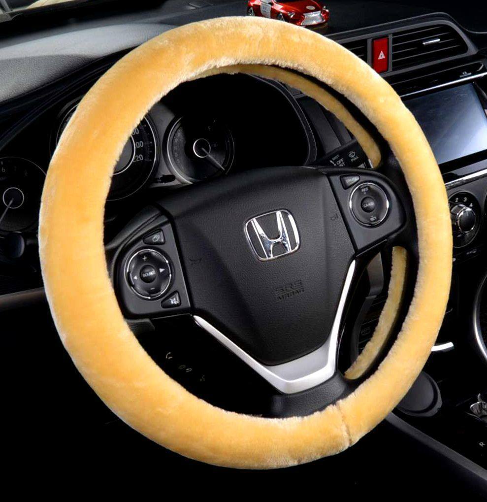 All-Season Winter Short Plush Car Steering Wheel Cover, Trendy Brand, Non-Shedding, Non-Slip, Warm Handle Cover