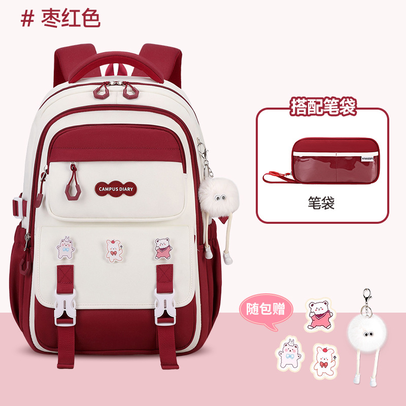 Mochila Escolar de Gran Capacidad para Secundaria de Tela Oxford, Ultraligero, para Educación Escolar