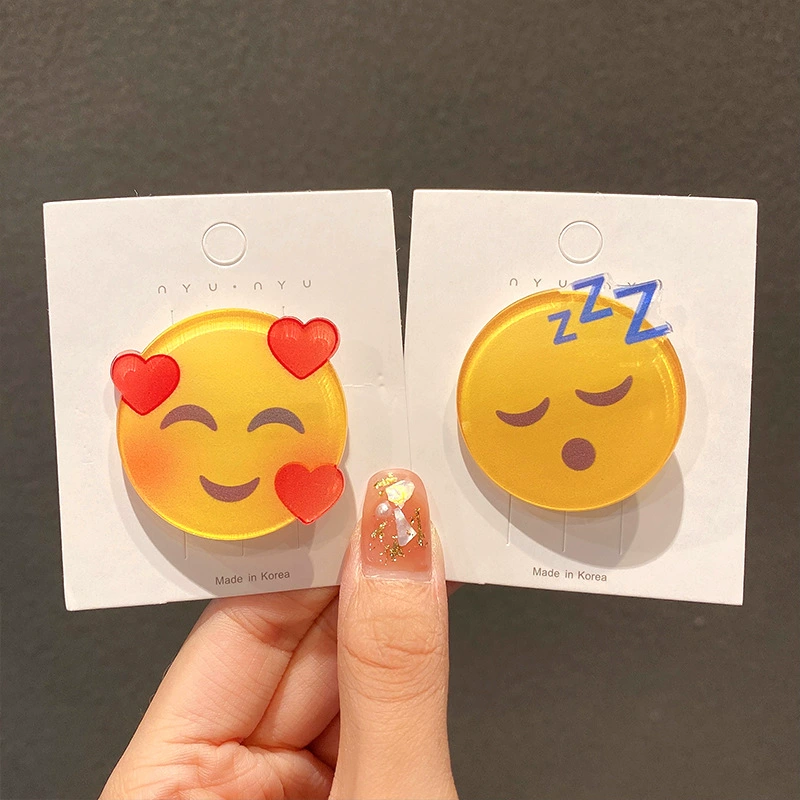 Набор заколок для волос (Drip Khan) наклейки Emoji Water-Drop & Sweat, 16 вариантов