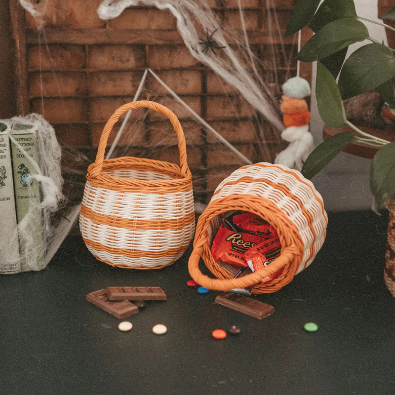 Cesta tejida, bolso, ratán hecho a mano, cesta de almacenamiento de ratán real, banda de juguetes para niños, asa, canasta de almacenamiento, accesorios de fotografía