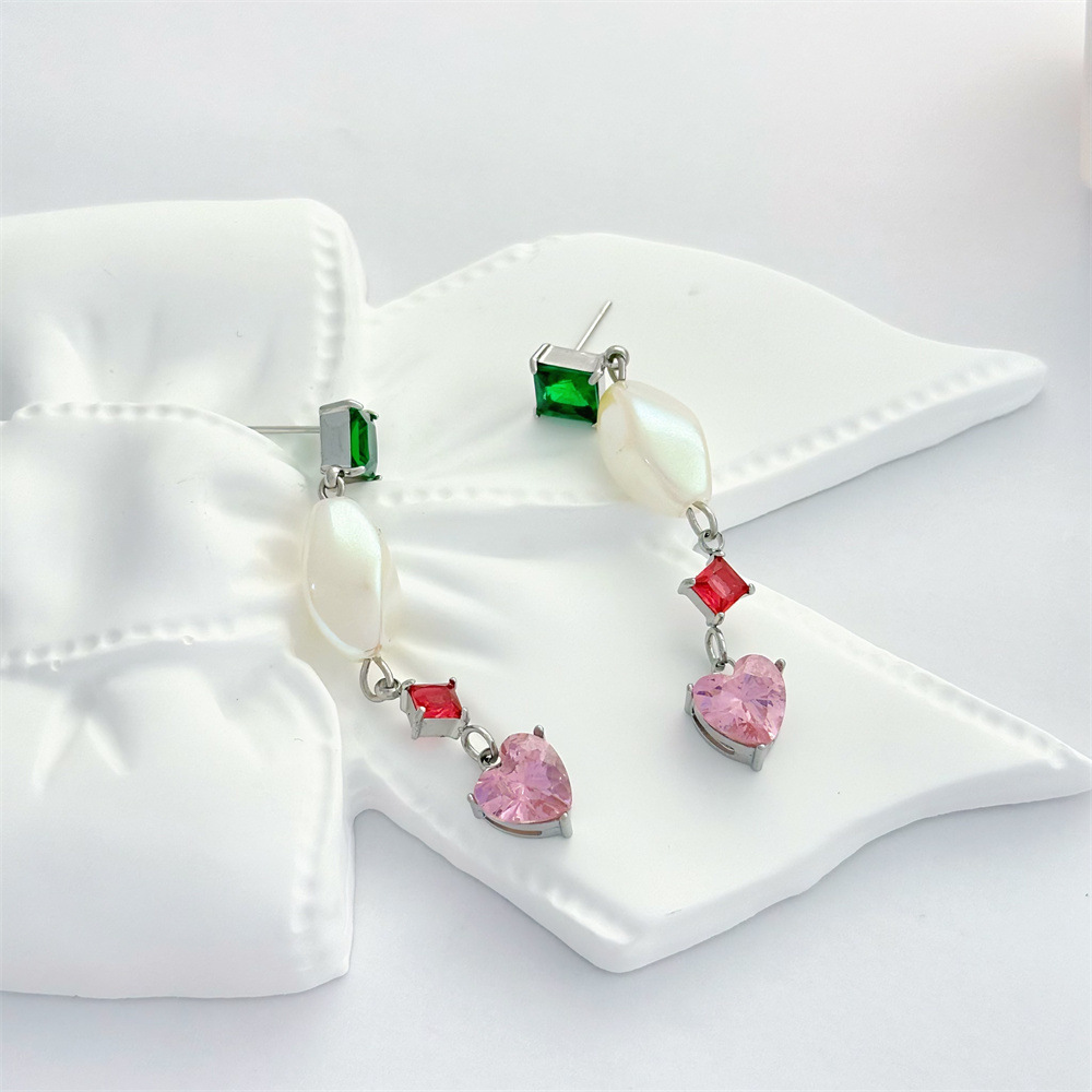 1 Pair Geometric Retro 304 Stainless Steel Drop Earrings display picture 3