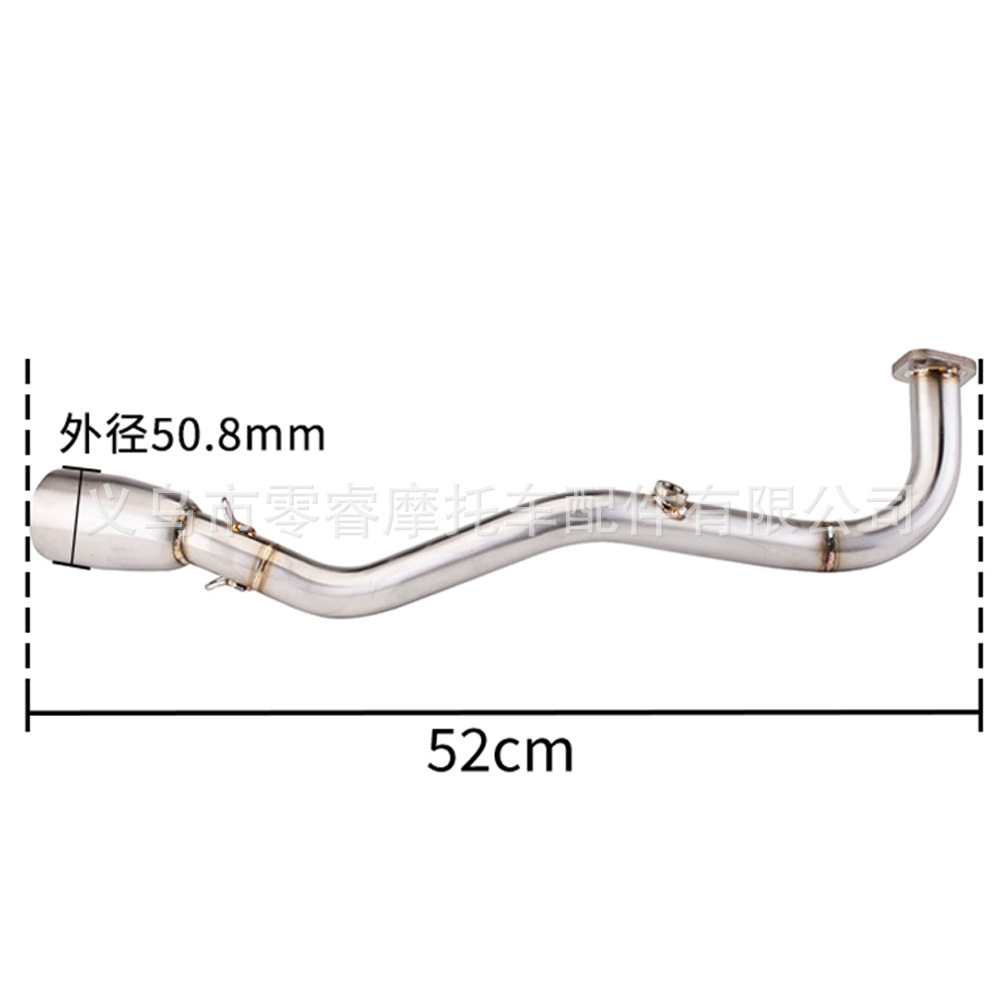 Motorcycle Exhaust Pipe Suitable for Jinzhan Bws Cygnus-X 125 Bws125 Modified Front Exhaust