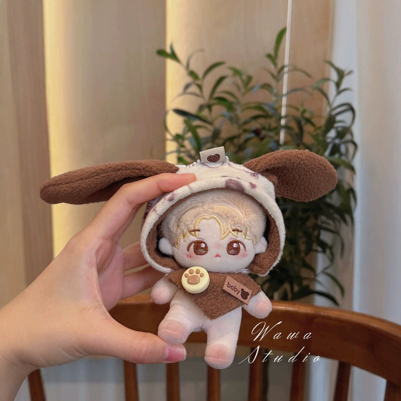 マカロン 10Labubu ビニール服ブラインドボックス 15 センチメートル綿人形ぬいぐるみラブ人形 20 着替えベビー服|undefined