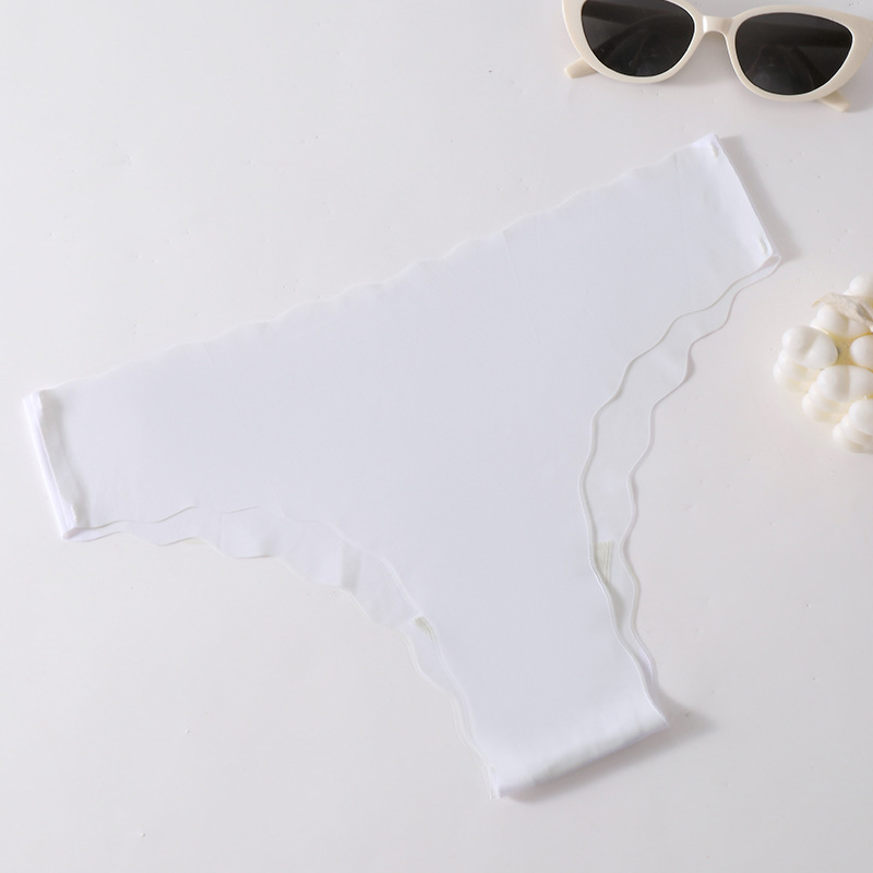 Tangas europeas y americanas de comercio exterior, bragas de seda de hielo, entrepierna de algodón para mujer, bragas sexy de cintura baja, bikini sexy calzoncillos