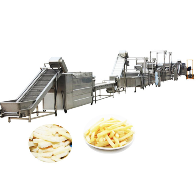 薯条薯片油炸流水线 茄盒油炸设备 红薯片油炸生产线