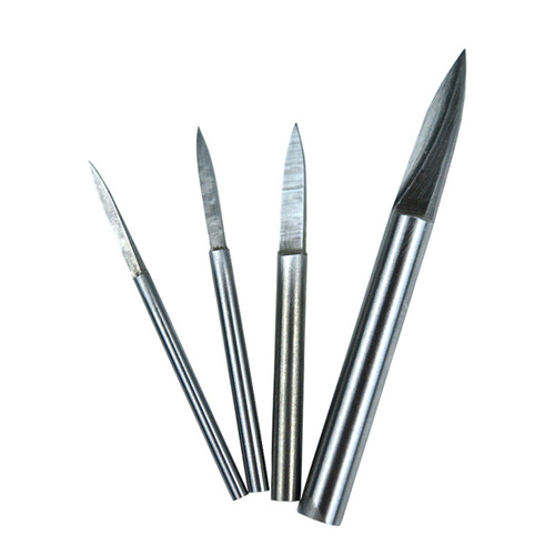 2.35 Woodworking Marking Carving Sword Blade Core Wood Root Carving Electric Milling Cutter Head Stainless Steel Double-Edged Sharp Knife Sword Shape Knife