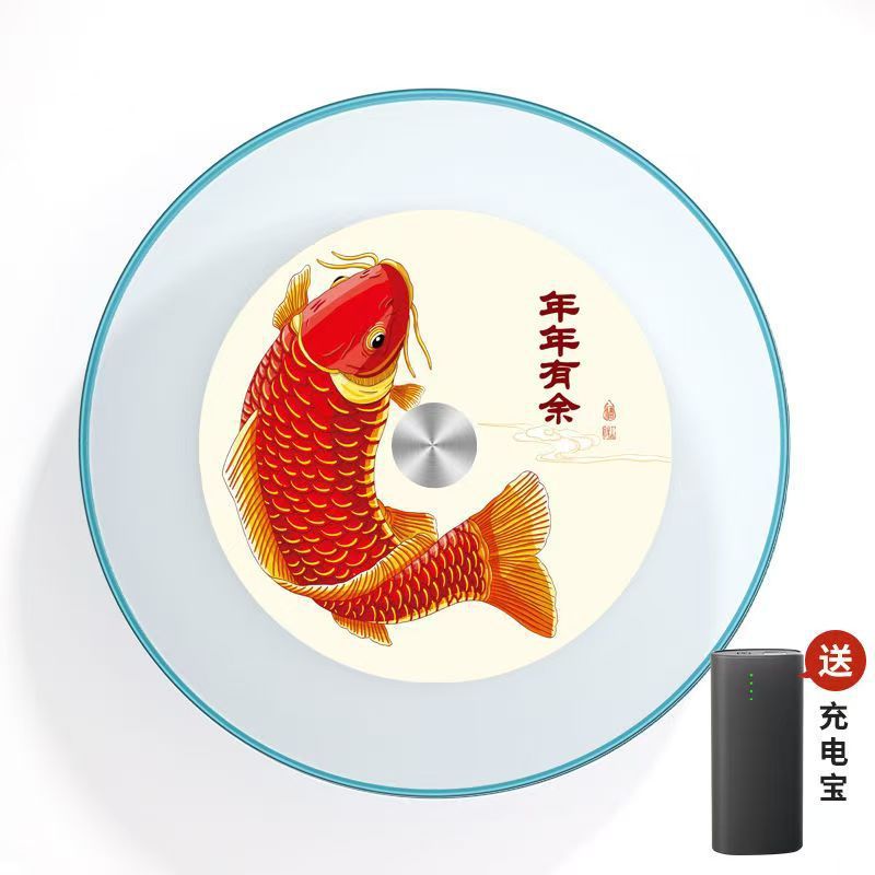 餐桌电动转盘家用酒店电动餐桌器一体电动转盘餐桌钢化玻璃