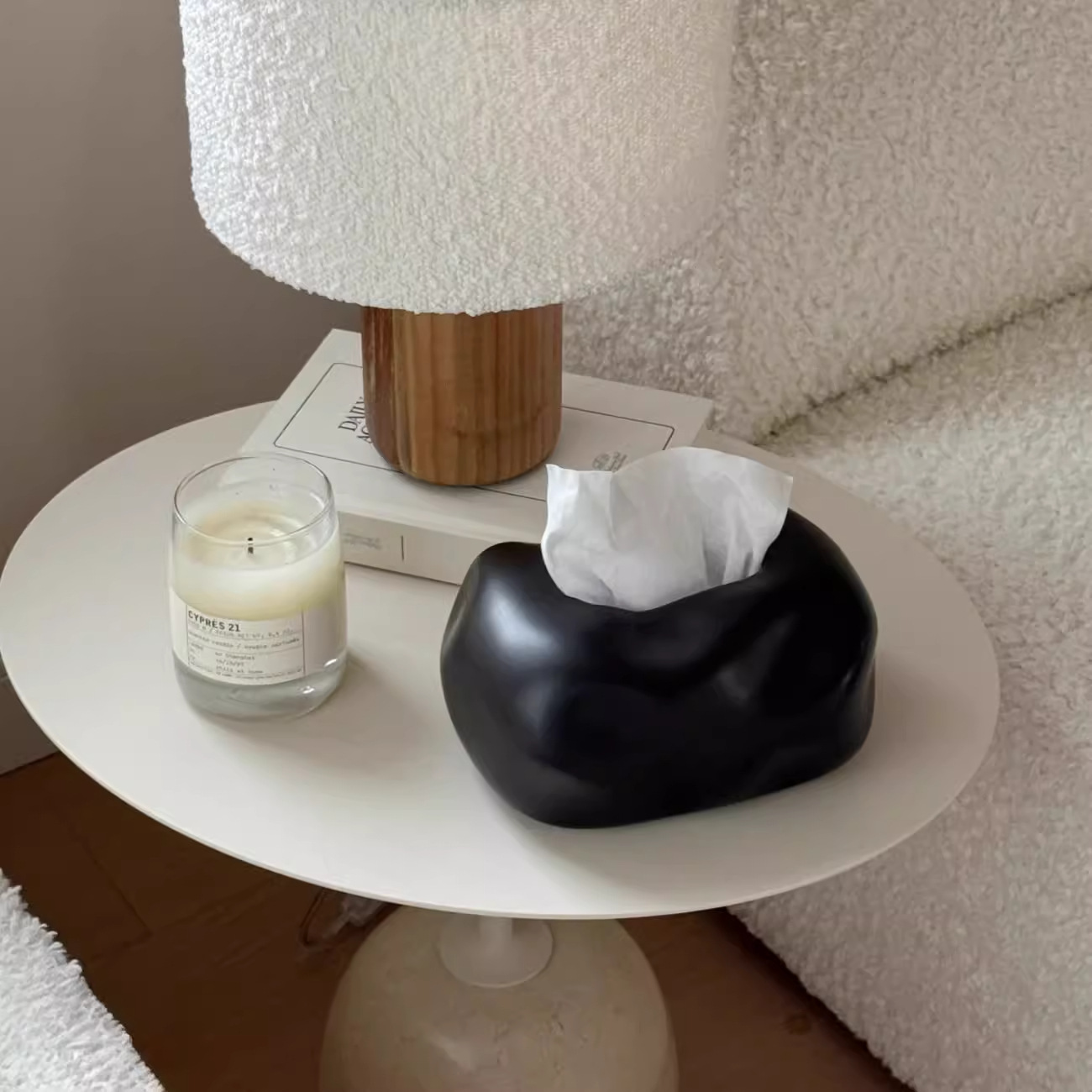 Ceramic Tissue Box, High-End Creative Desktop Ornaments, Living Room Dining Table, Coffee Table, Tissue Storage Box, Paper Box Decoration