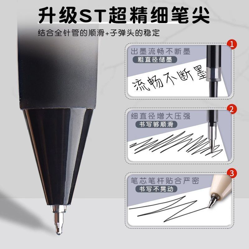 Chenguang プレミアムライティング小型ゲルペン ST ペン先秒速乾ブラシペン学生プレスペン AGPH8503|undefined