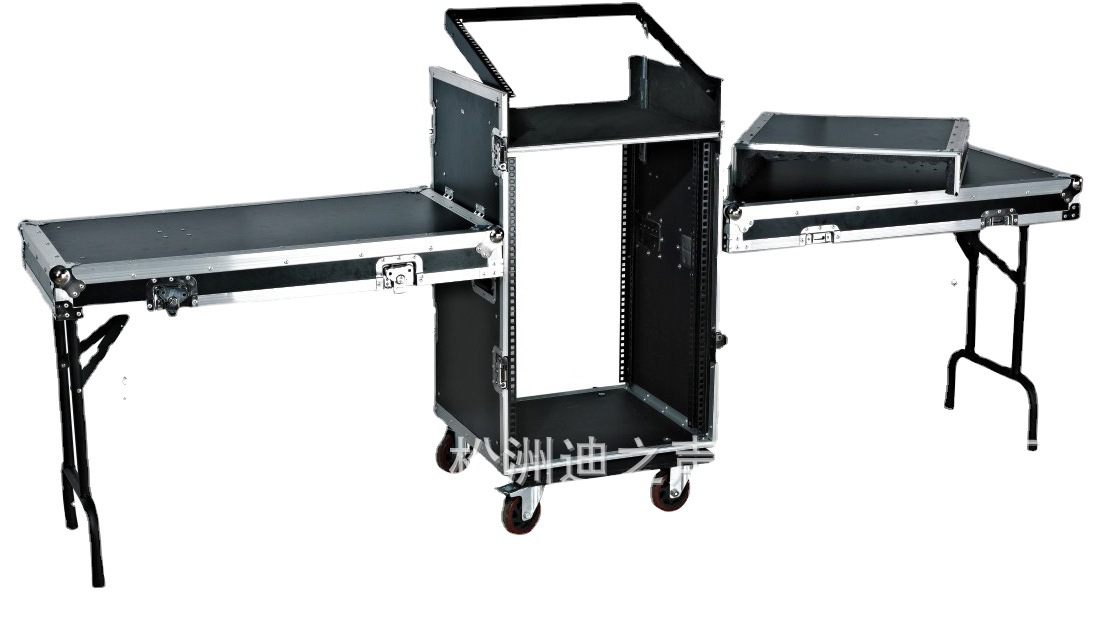 16U three-door aviation cabinet with mixer cabinet audio-visual Cabinet KTV cabinet network cabinet with workbench