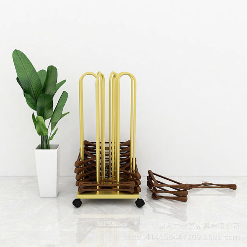 Clothing store floor-standing clothes hanger storage rack magic tool for women's clothing store space-saving movable clothes hanger pants clamp organizer