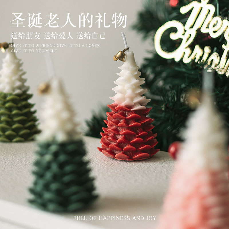 Árbol de Navidad de simulación, velas de aromaterapia, adornos, fragancias, recuerdos, caja de regalo creativa, regalo de Navidad, decoración de Navidad