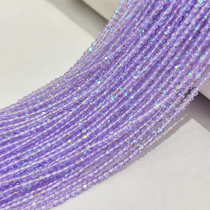 Hilo de algodón aguja súper pequeña Perla de cristal encadenada cuentas vidriadas DIY accesorios de ropa hechos a mano pulsera collar cuentas dispersas accesorios