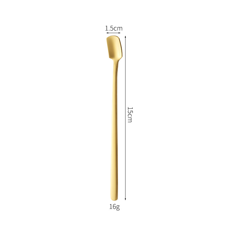 410-15cm 사각 헤드 스푼(골드)
