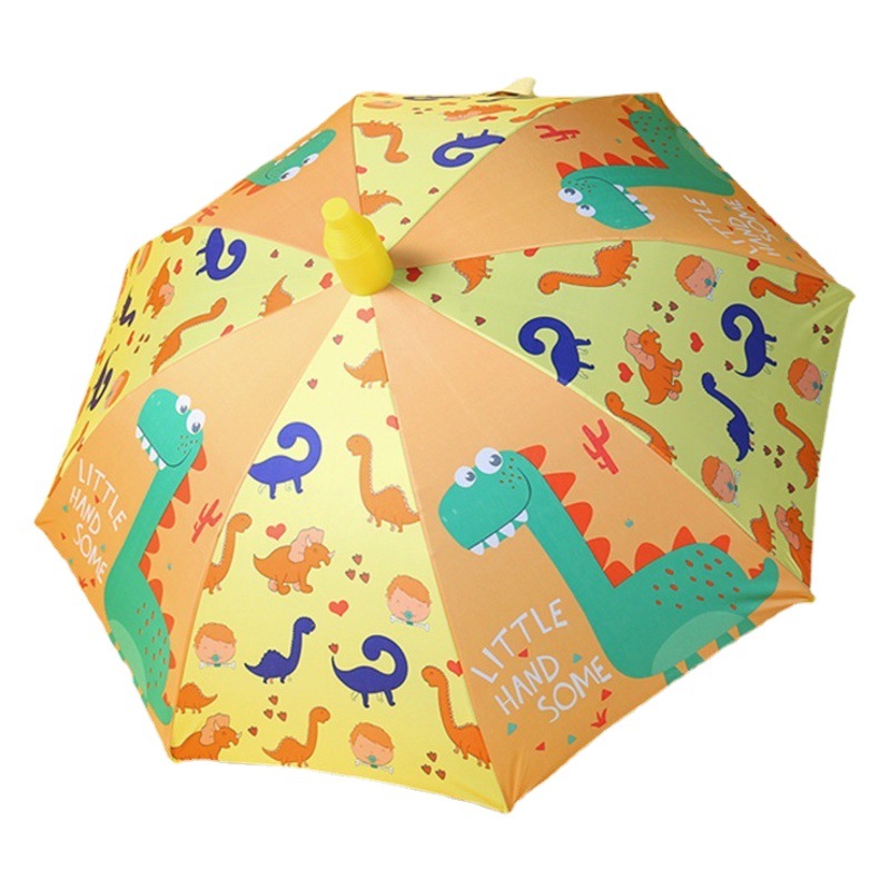 Children's Umbrella Automatic Stroller Vinyl Sun Protection Cute Cartoon Primary School Student New Kindergarten Waterproof Cover Advertisement