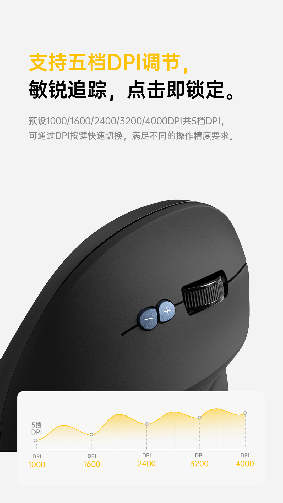 W&P无线蓝牙鼠标静音人体工学垂直办公适用MAC笔记本礼品定制团购