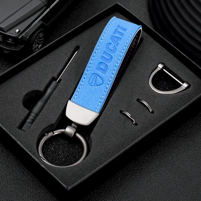 for Qianjiang Motorcycle – Motorcycle Key - blue-motorcycle-keychain-ducati