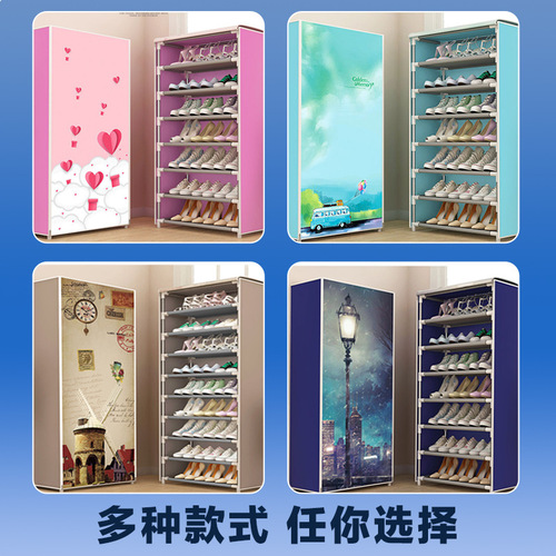Shopkeeper recommended shoe cabinet simple shoe cabinet dormitory bedroom storage shoe rack door multi-layer assembly modern simple shoe cabinet