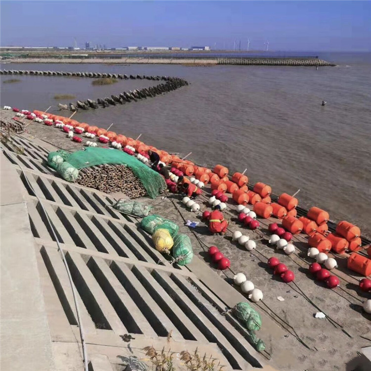 水面pe警示浮筒  码头港口隔离警戒浮体 圆柱形浮筒