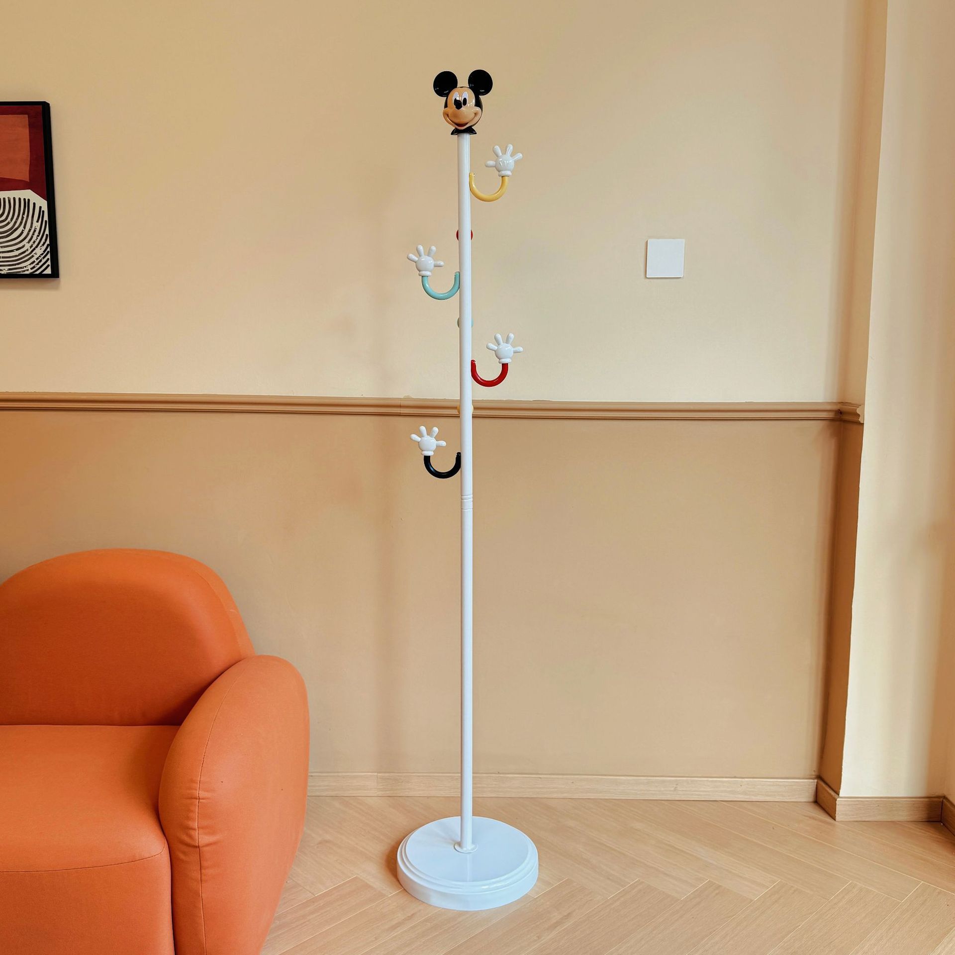 Percha de ropa para niños no ocupa tierra, percha de ropa para niños