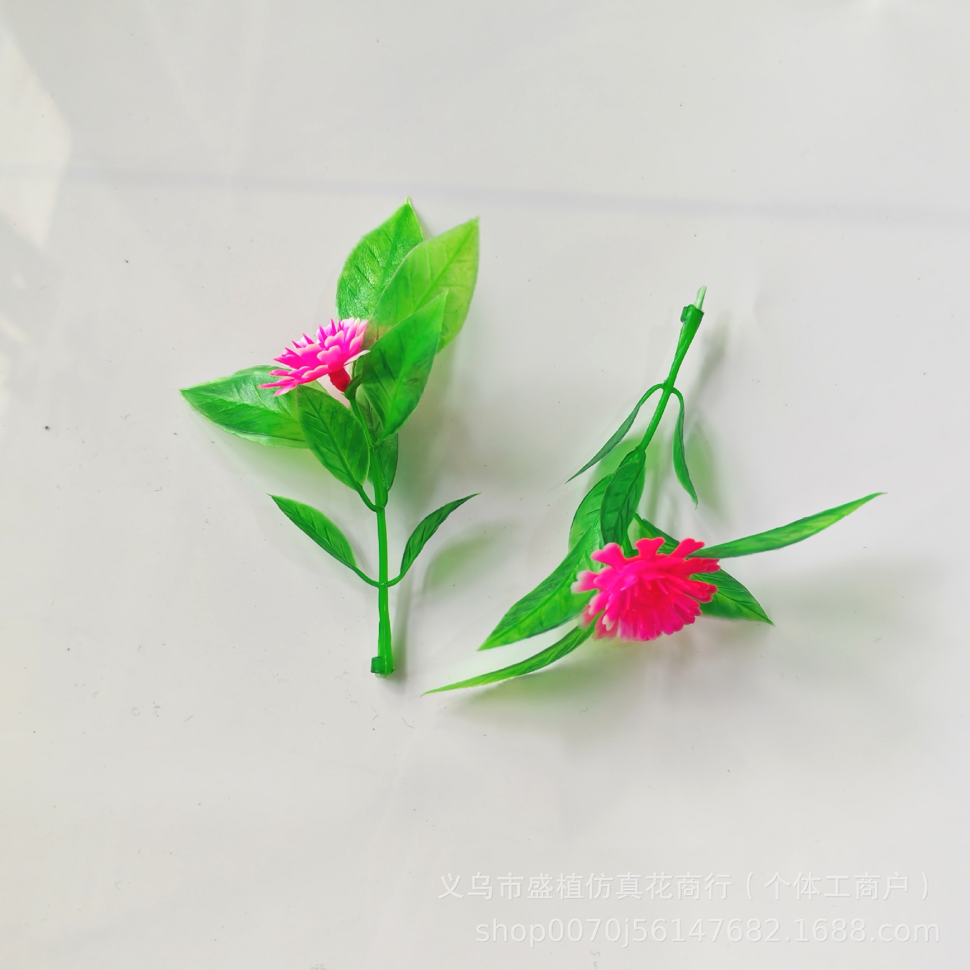 Handmade Aquatic Bouquet Plastic Water Artificial Flower Cake Green Plant Decoration Plate Leaf Artificial Green Leaf Hotel