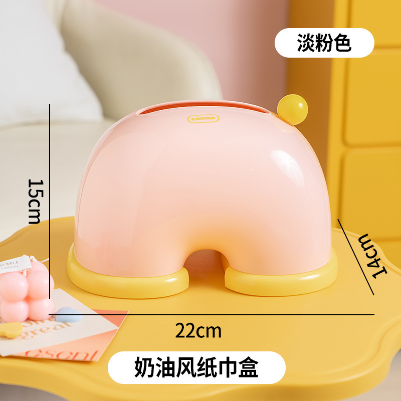 纸巾盒创意弹簧家用高级感客厅卧室桌面纸抽盒轻奢复古艺术感摆件|undefined