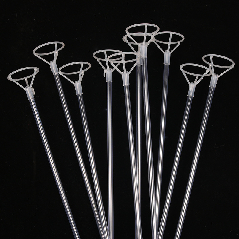 Red Polo globo ola bola fregona universal 60cm puntal Barra de mano transparente película de aluminio barra de soporte de globo