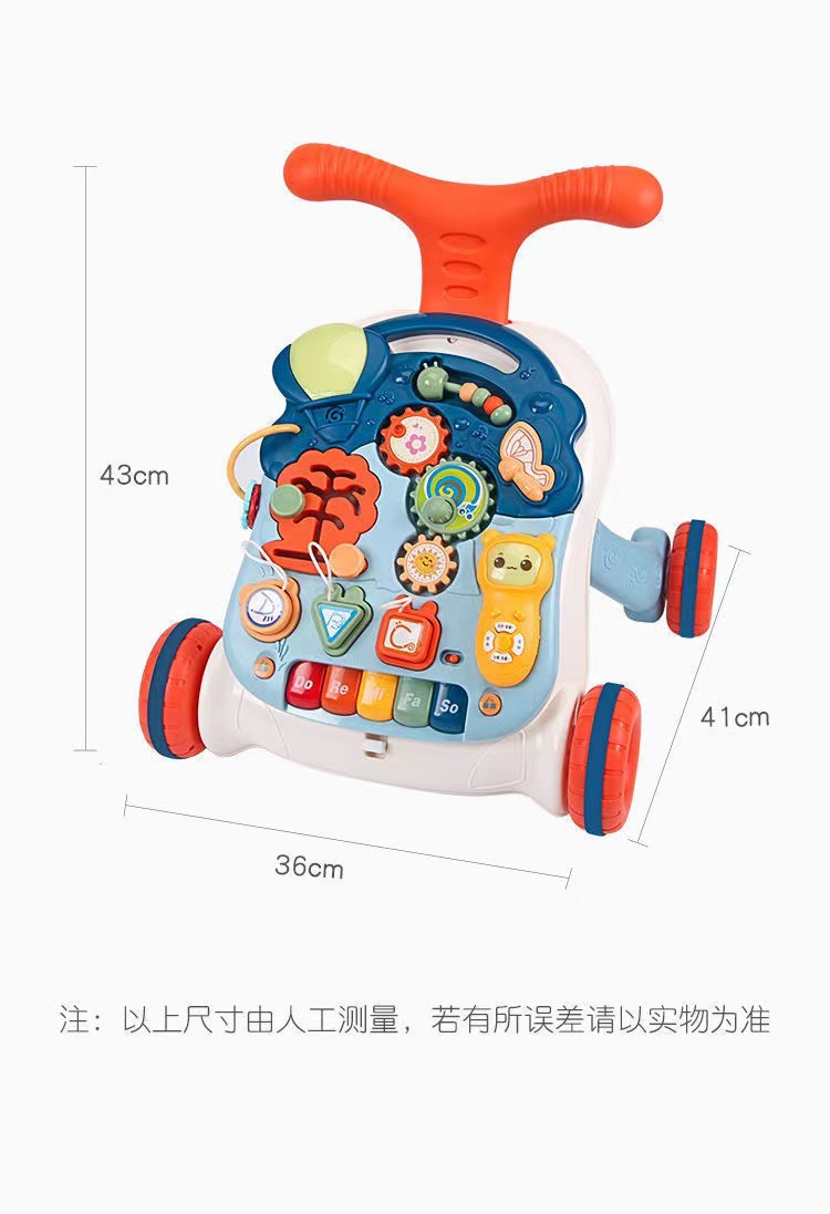 Nuevo bebé andador anti-flip o-pierna 1-3 años bebé caminar carro multifuncional inteligencia juguetes
