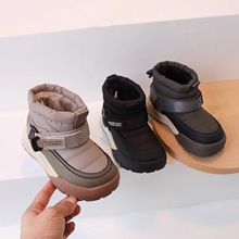2025冬季儿童雪地靴男童女童保暖大棉靴中大童加绒加厚厚底短靴潮