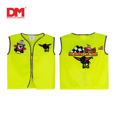 DM/道明廠家直銷兒童反光背心頭套式反光安全馬甲兒童專用反光衣