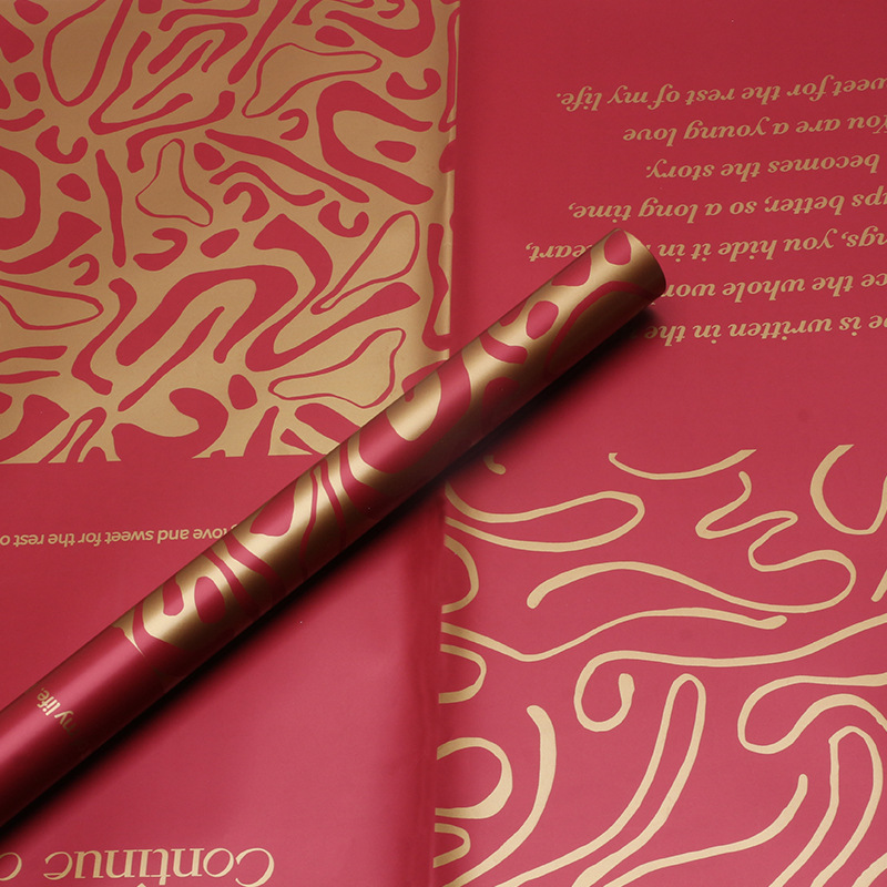 Huaxi París graffiti papel de embalaje de flores impermeable estilo coreano florista ramo material de papel de embalaje de flores