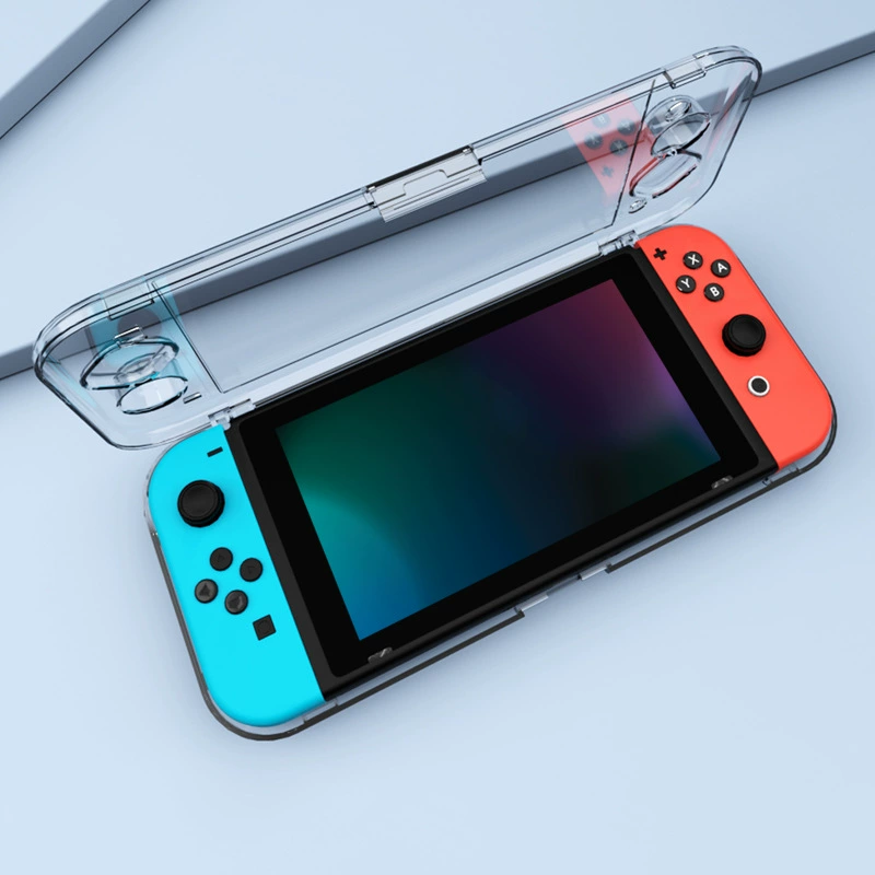 Полная защитная прозрачная оболочка для Nintendo Switch, легкая твердого ПК оболочка, кристальная оболочка для консоли и периферийных устройств