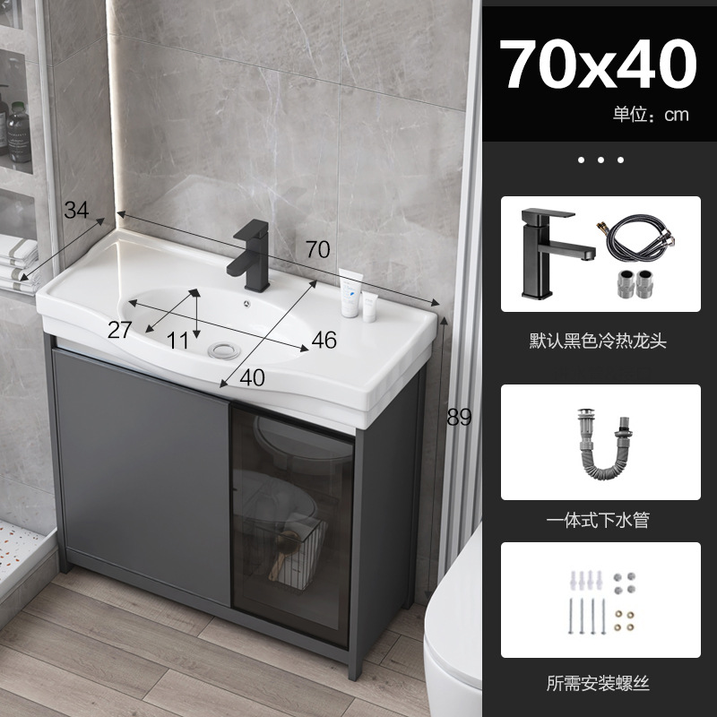 Puerta de vidrio tipo piso espacio gabinete de baño de aluminio balcón gabinete lavabo vertical pequeño tipo lavabo piscina