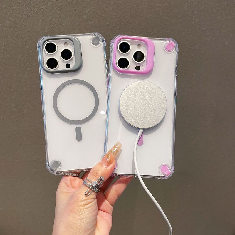 适用苹果17promax气囊防摔磁吸支架iPhone16镜头膜14全包15手机壳|undefined