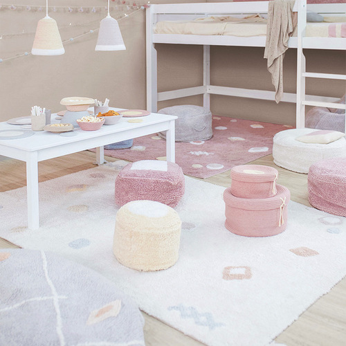 Simple and cute living room bedroom carpet bedside blanket children's room anti-fall game crawling cocoa washable