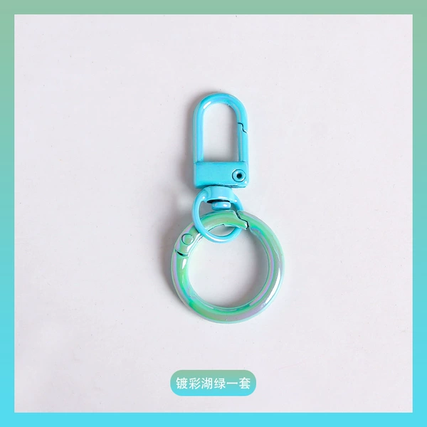 A set of color plated lake green