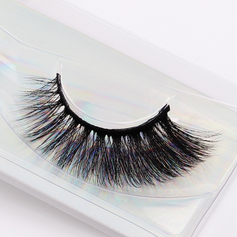 11g Weight False Eyelashes Makeup Tools Types 1 Pair Quantity Imitation Mink Material Eye Pattern Eye Imitation Mink False Eyelashes 1 Pair 无