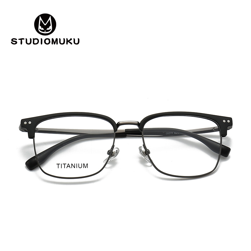 Gafas de madera STUDIOMUKU Un par de monturas de gafas que pueden modificar la imagen de la élite empresarial de la cara