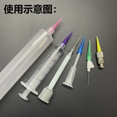 Yapışqan paylayıcı adapterlər TT full plastic needle nozzle