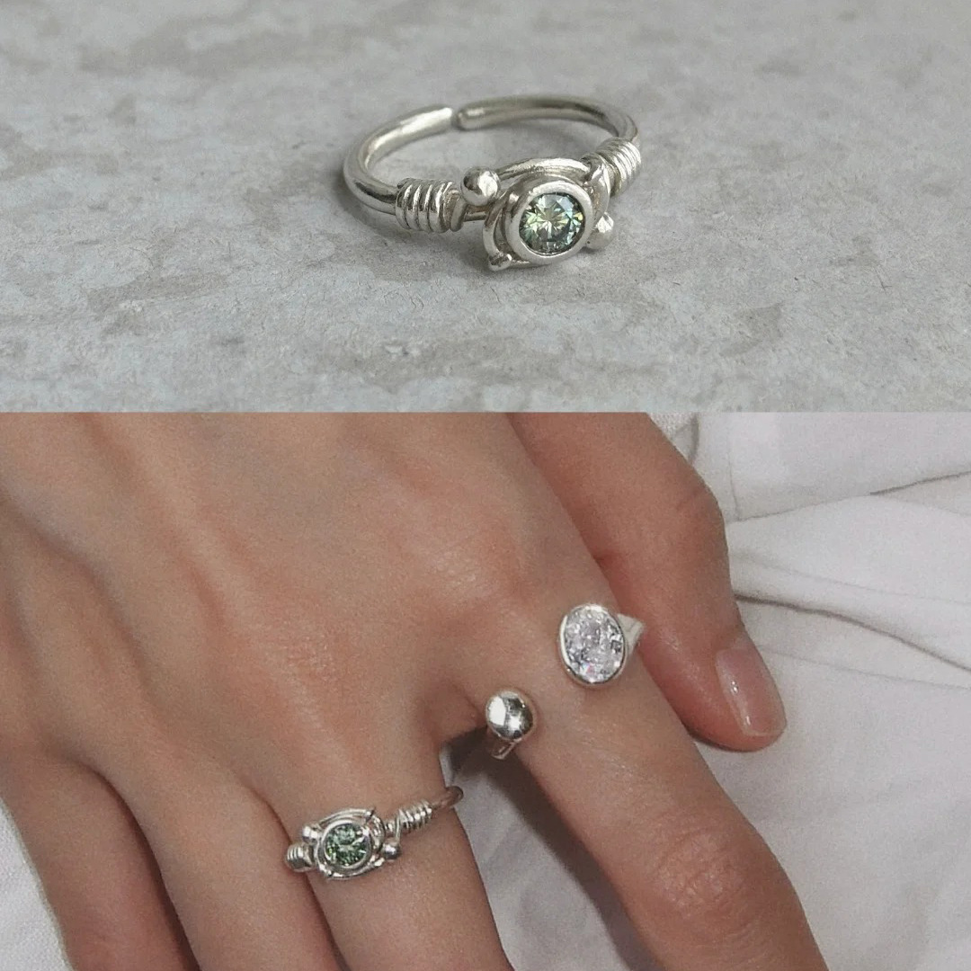 Designer Ring Damen Aus Sterlingsilber Mit Zirkonia Diamanten_voghion.com