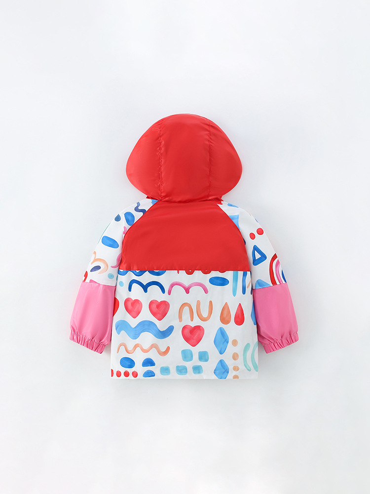 Malwee abrigo para niños Primavera y otoño nueva camisa de cremallera casual para niños europeos y americanos con capucha cazadora de manga larga para Niñas Ropa para niños image 3