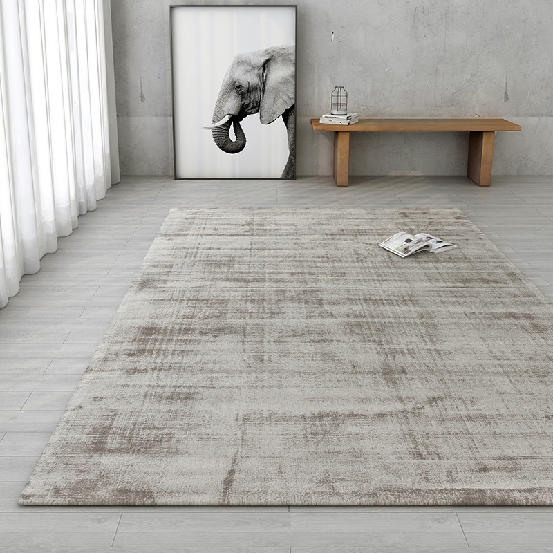 Nueva alfombra tejida a mano sala de estar fácil de cuidar alfombra de cama de dormitorio India importación pesada alfombra mercerizada