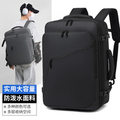 跨境多隔层可扩展双肩电脑商务出差双肩包16寸防泼溅大容量背包