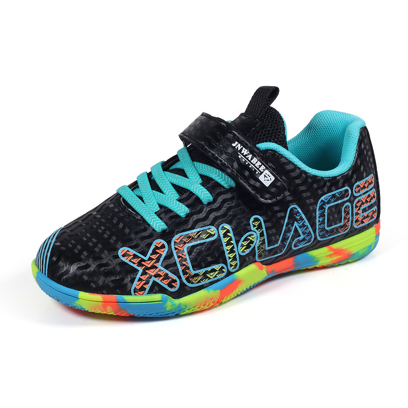 Kindervoetbalschoenen met klittenbandsluiting, lichtgewicht noppen voor tieners en studenten, geschikt voor oudere kinderen en wedstrijden._voghion.com