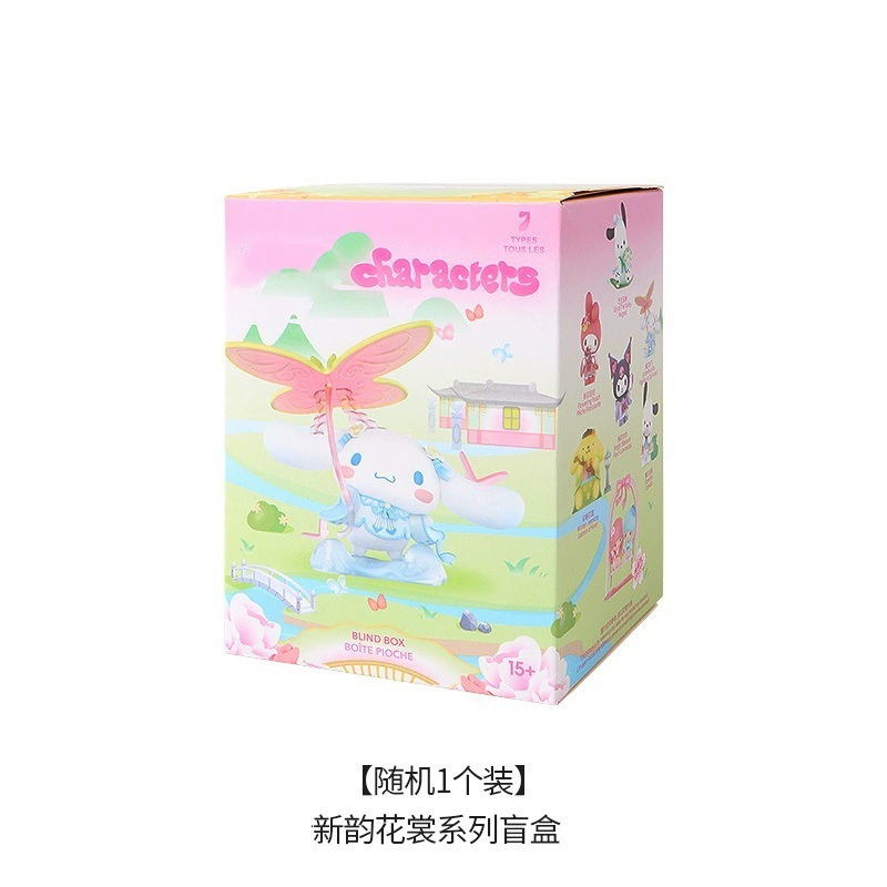 Десктопные слепые фигурки Sanrio New Rhyme Flower Appreciation Series, коллекция 2–6 шт.