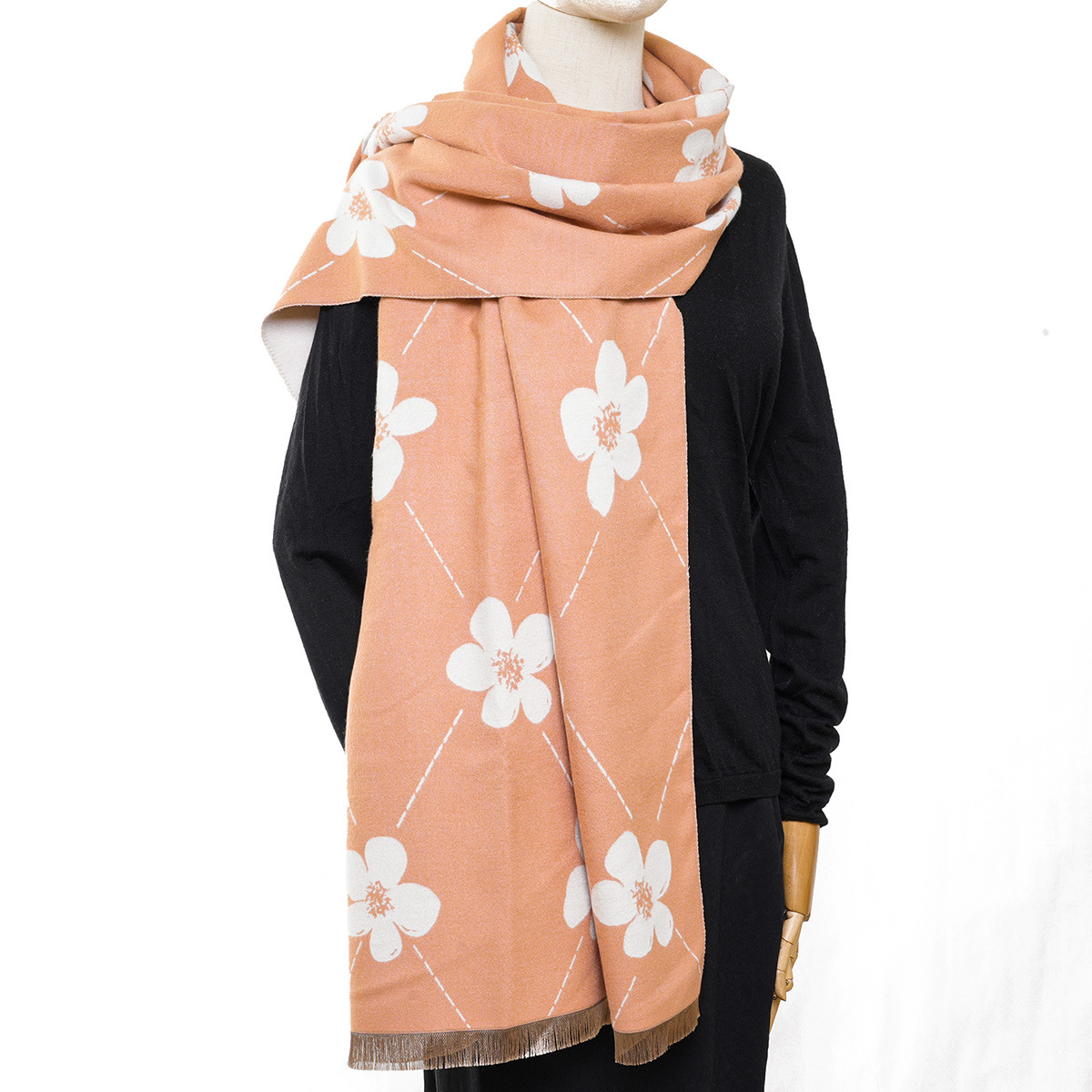 Women's Classic Style Color Block Polyester Printing Scarf display picture 6