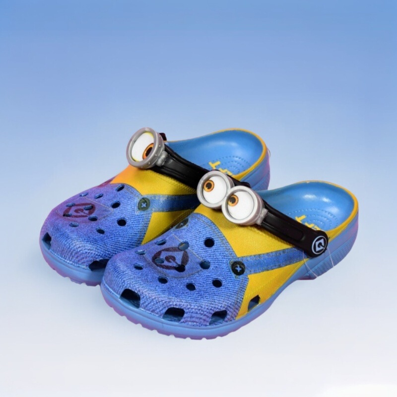 Cross Strap Pants, Minions Glasses, Crocs, Parent-Child Shoes, Despicable Me Beach Toe Sandals Wholesale
