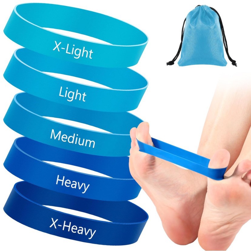 Customized Thumb Ring Toe Exercise Band Ankle Finger Strengthener Resistance Band